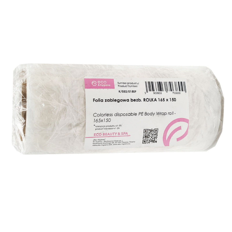 Folia kosmetyczna do zabiegów kosmetycznych na rolce 16,5cm x 150m 8rolek