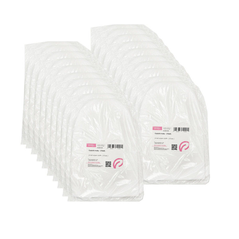 Czyścik kosmetyczny mały 5cm x 10cm włóknina 10szt x 20op