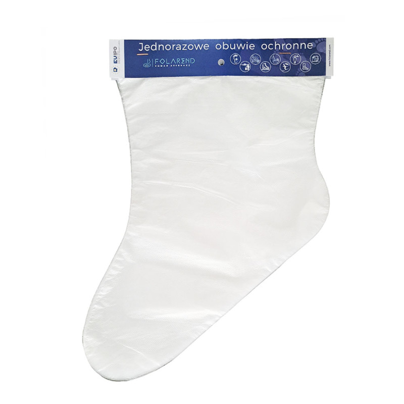 Skarpety foliowe jednorazowe do zabiegów zrywka 50szt (25par) x 20op