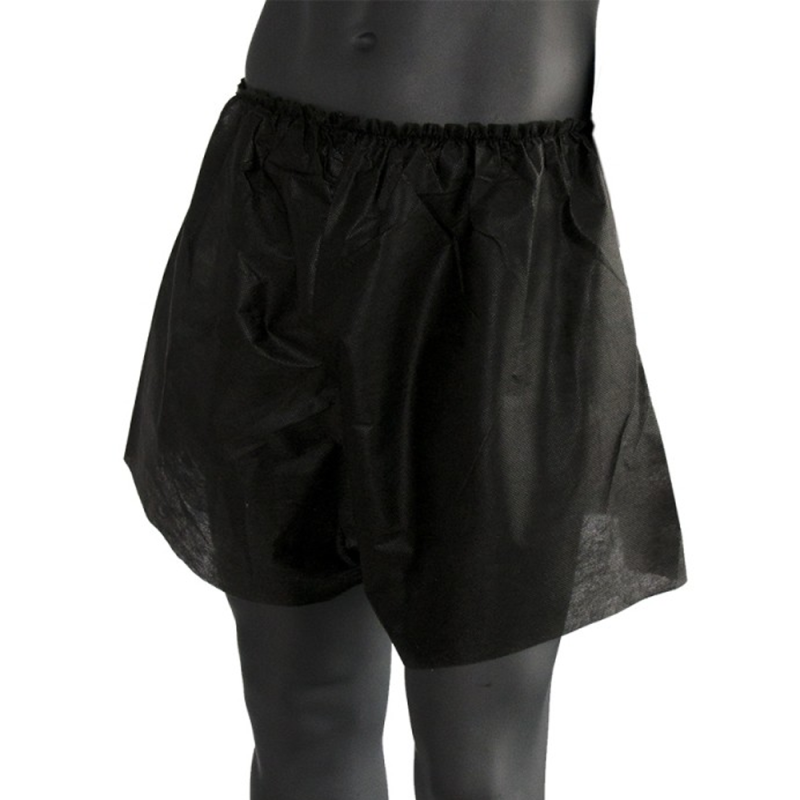 Bokserki jednorazowe czarne do zabiegów spa włóknina 100szt