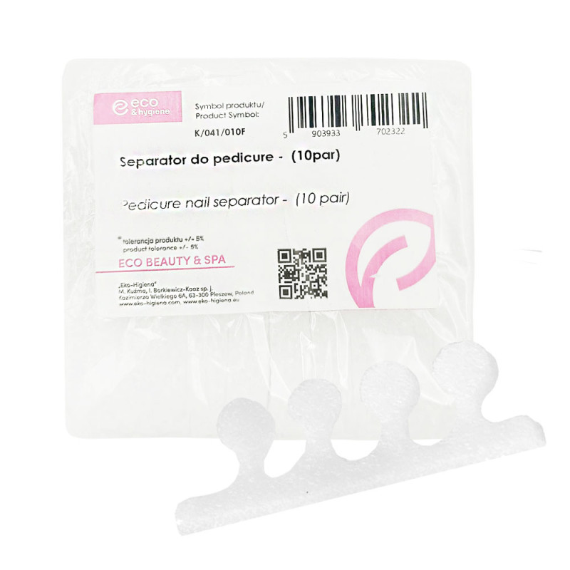 Separator do pedicure z pianki separator do malowania paznokci 10 par x 10op