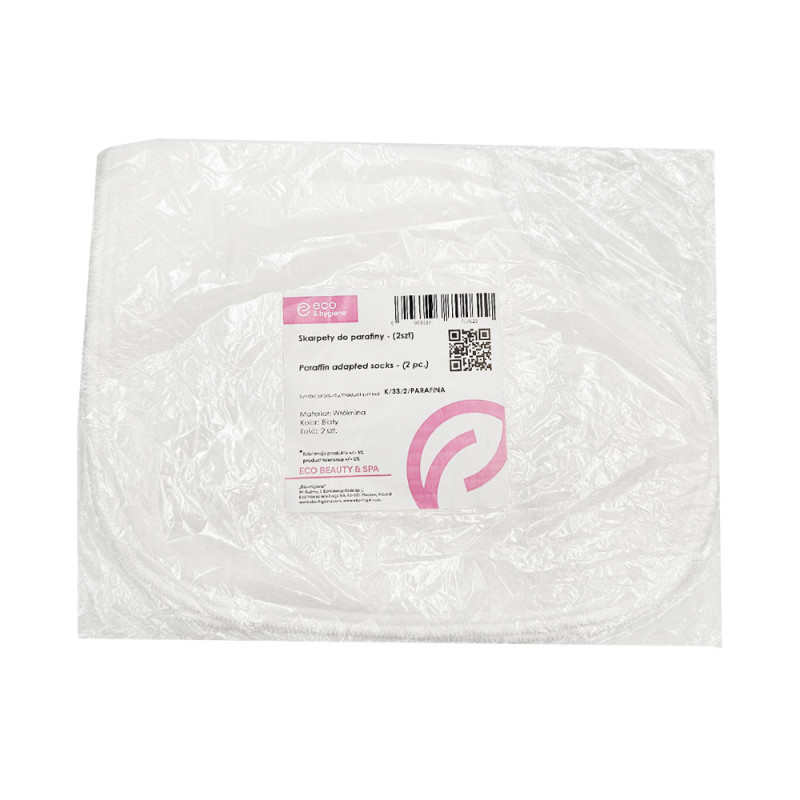 Skarpety do parafiny włókninowe skarpetki parafinowe białe 20 par (40szt)