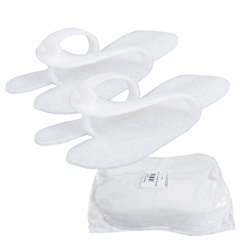 Klapki japonki jednorazowe spa z pianki białe 100par