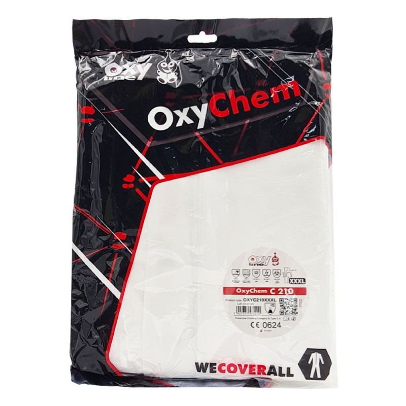 Kombinezon ochronny lakierniczy biały XXXL OxyChem C210 typ 5 6