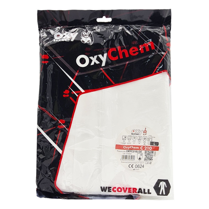 Kombinezon ochronny lakierniczy biały L OxyChem C210 typ 5 6 10szt