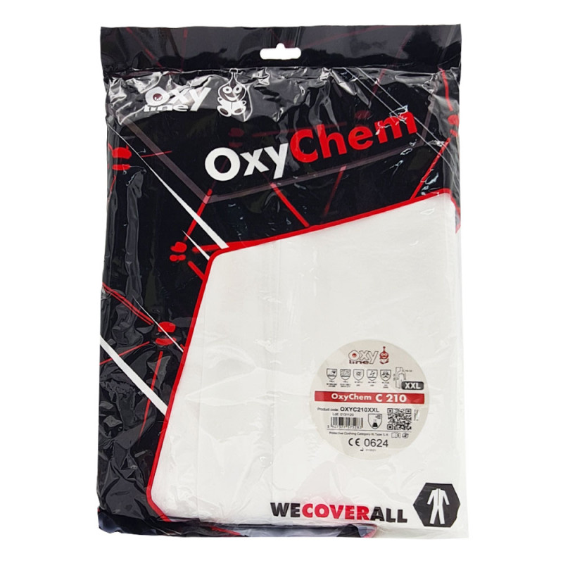 Kombinezon ochronny lakierniczy biały XXL OxyChem C210 typ 5 6 10szt