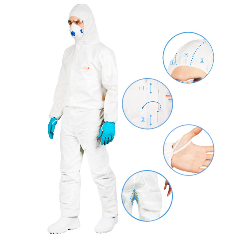 Kombinezon ochronny lakierniczy biały XXXL OxyChem C210 typ 5 6 10szt