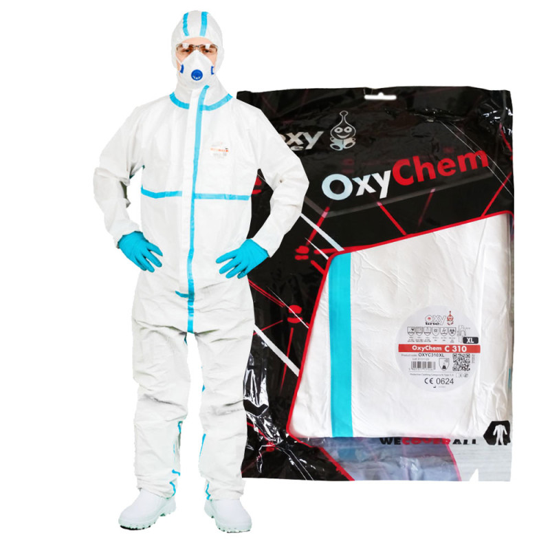 Kombinezon ochronny przeciwchemiczny XL OxyChem C310 typ 4 5 6 50szt