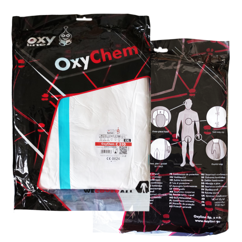 Kombinezon ochronny przeciwchemiczny XXL OxyChem C310 typ 4 5 6 10szt