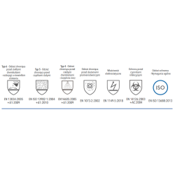 Kombinezon ochronny przeciwchemiczny XXL OxyChem C310 typ 4 5 6 10szt