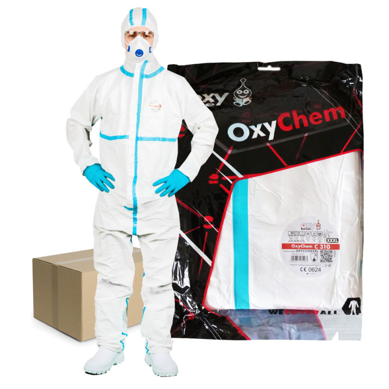 Kombinezon ochronny przeciwchemiczny XXXL OxyChem C310 typ 4 5 6 50szt