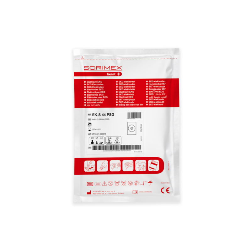 Elektrody EKG EK-S 44 PSG pianka żel stały 44mm x 30mm 50szt wielopak 40op