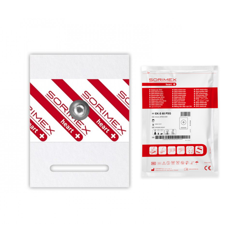 Elektrody do holtera EKG EK-S 60 PSG XC pianka żel stały 55mm x 40mm 50szt wielopak 40op