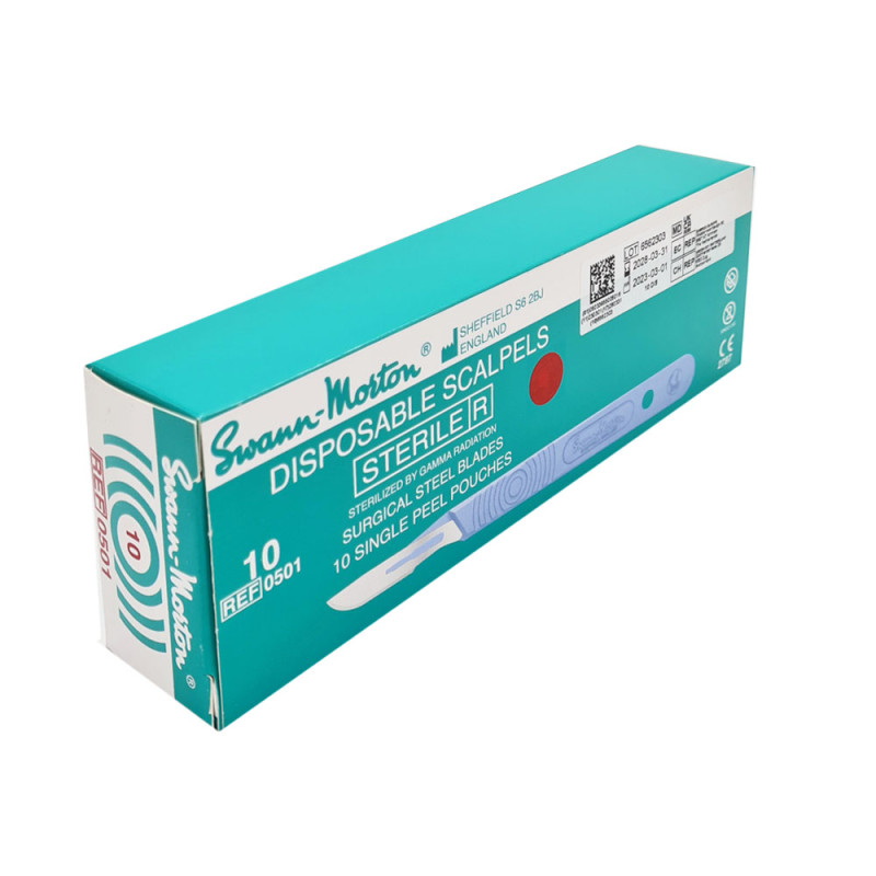 Skalpel chirurgiczny 10 sterylny 10szt stal nierdzewna Swann-Morton