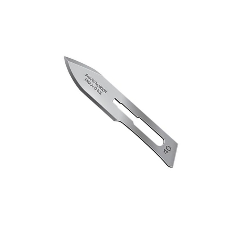 Ostrze chirurgiczne 40 sterylne 100szt stal węglowa Swann-Morton