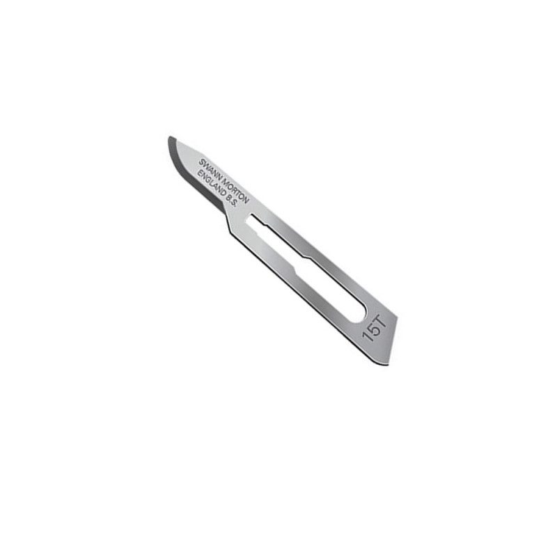 Ostrze chirurgiczne 15T sterylne 100szt stal węglowa Swann-Morton