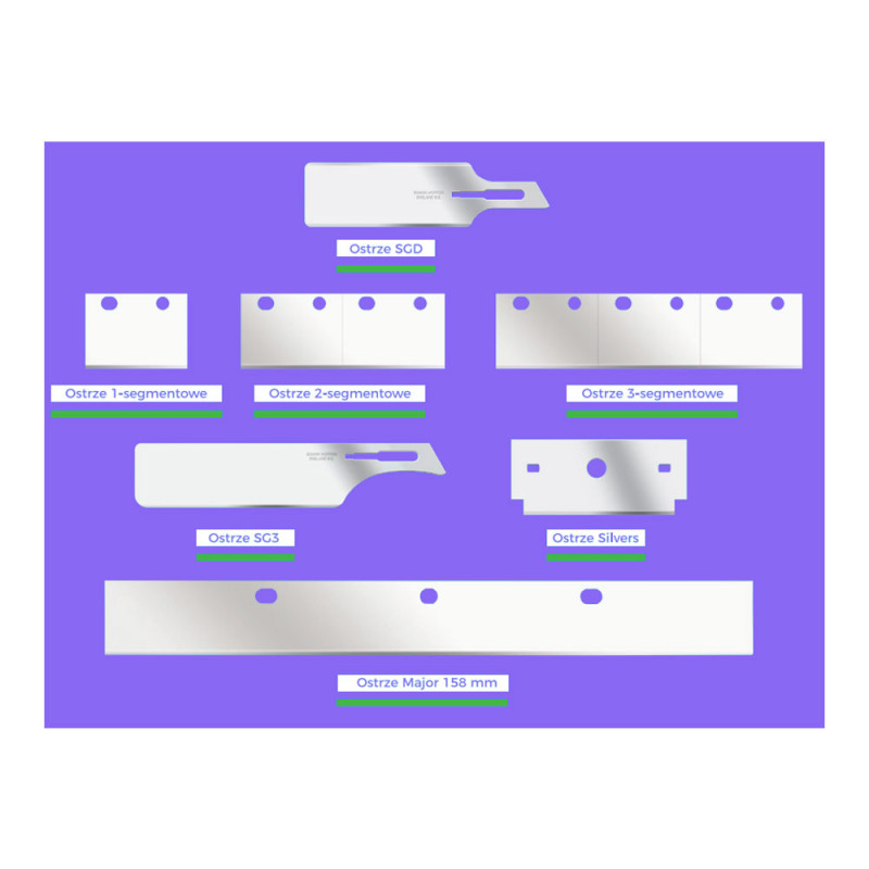 Ostrze chirurgiczne SG3 do przeszczepów skóry sterylne 20szt stal nierdzewna Swann-Morton