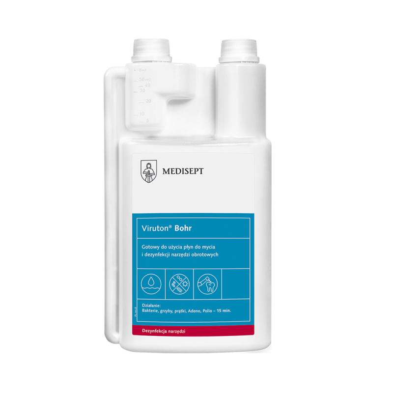 Płyn do mycia i dezynfekcji narzędzi obrotowych Viruton Bohr 1l 12szt