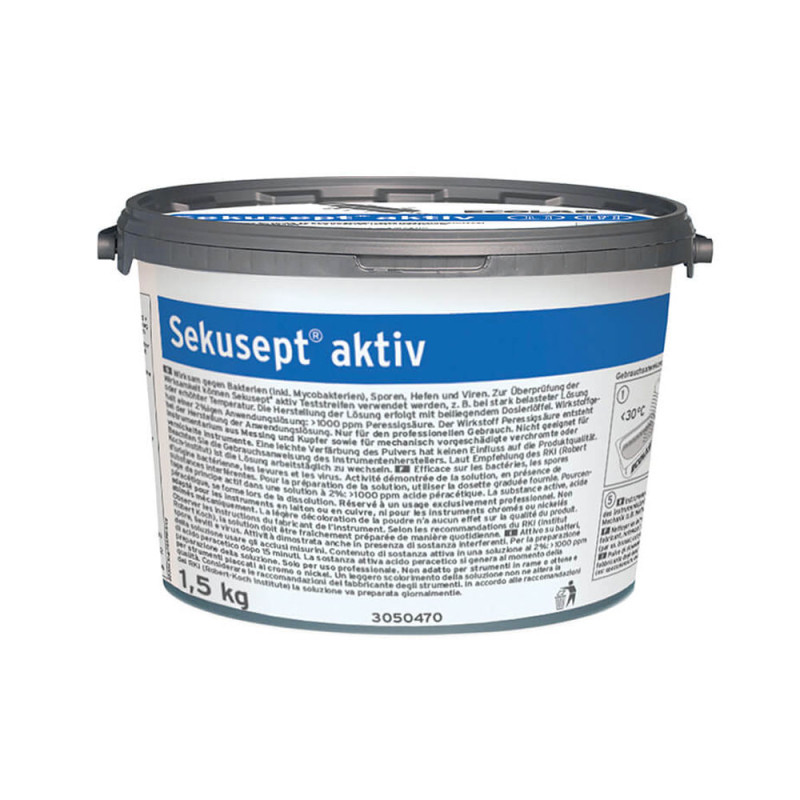 Preparat sporobójczy do mycia i dezynfkcji narzędzi Sekusept Aktiv 1,5kg 4op