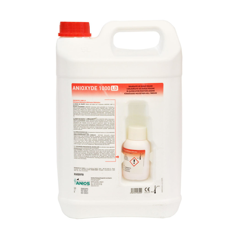 Preparat sporobójczy do dezynfekcji narzędzi termolabilnych i sprzętu endoskopowego Anioxyde 1000 LD 5l x 4op