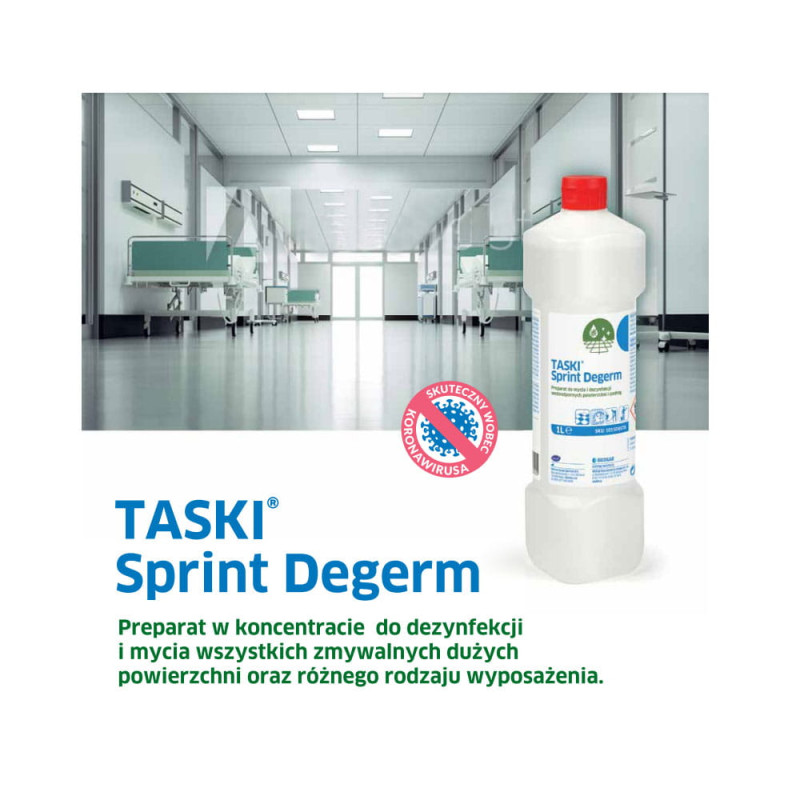 Koncentrat do dezynfekcji i mycia powierzchni Taski Sprint Degerm 1l