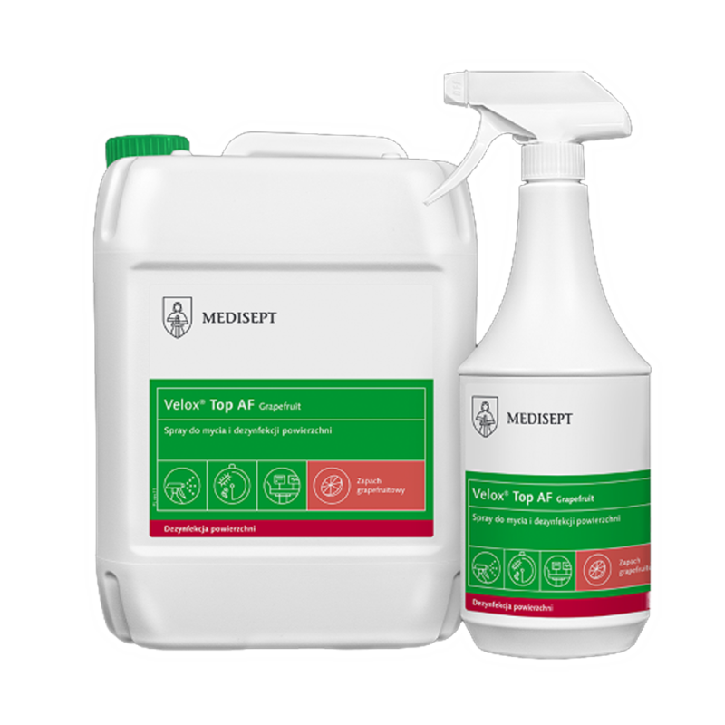 Spray do dezynfekcji i mycia powierzchni Velox Top AF Grapefruit 1l