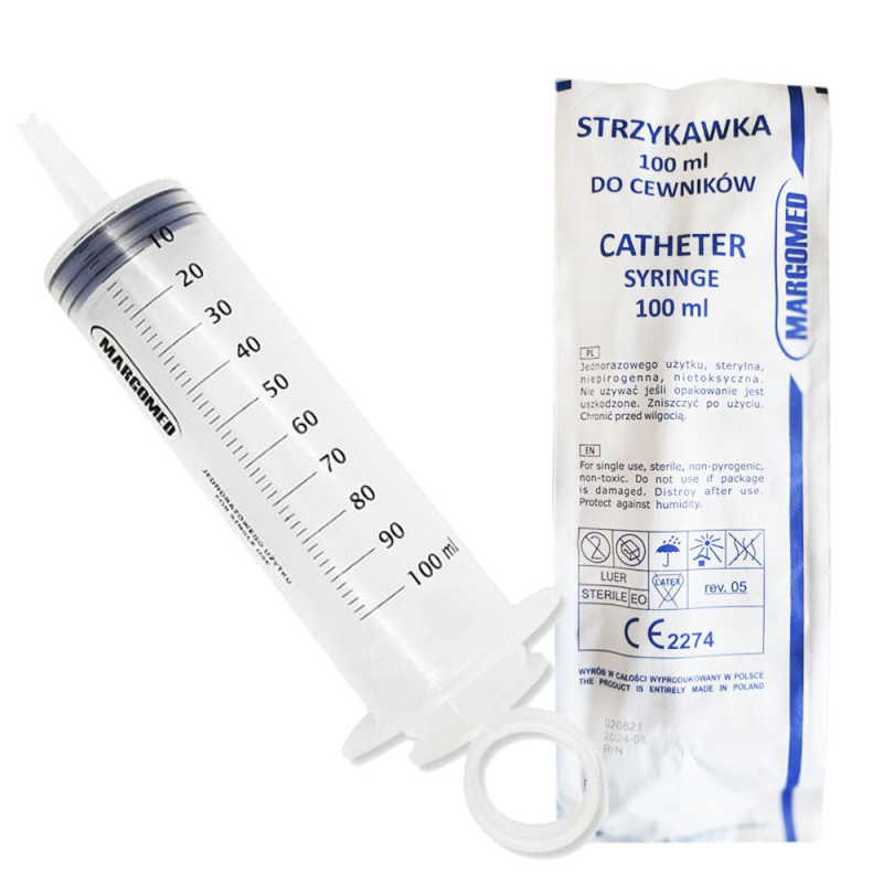 Strzykawka cewnikowa 100ml Margomed 45szt
