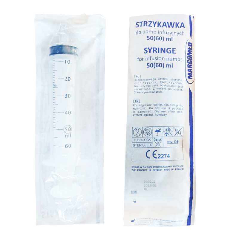 Strzykawka do pompy infuzyjnej 50ml Margomed 1szt