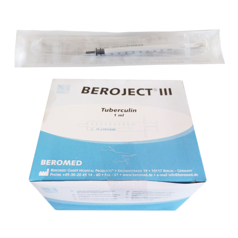 Strzykawka tuberkulinowa bez igły 1ml luer Beroject III 100 szt