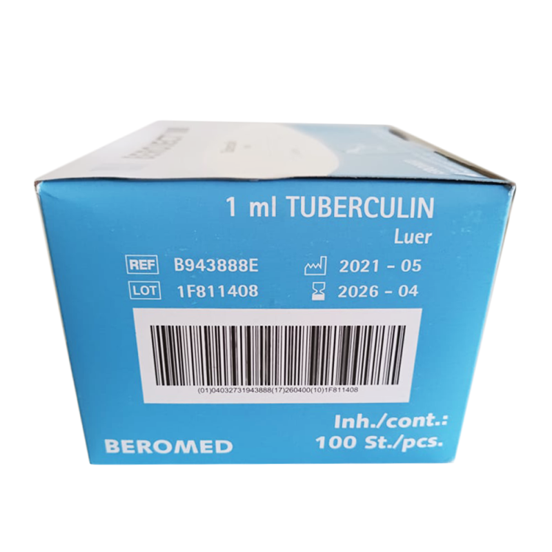 Strzykawka tuberkulinowa bez igły 1ml luer Beroject III 100 szt