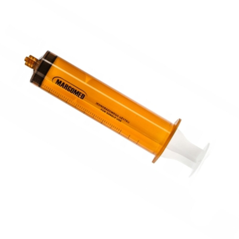 Strzykawka do pompy infuzyjnej 50ml bursztynowa Margomed 85szt