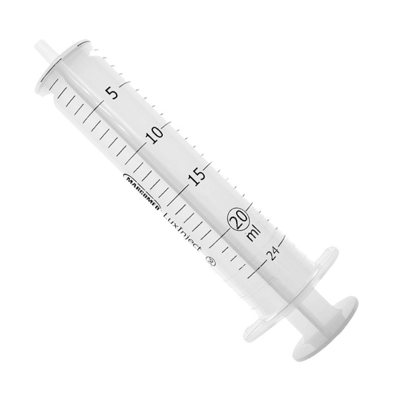 Strzykawka 20ml luer dwuczęściowa LuxInject Margomed 100szt 8op