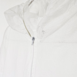Kombinezon ochronny biały XXL włókninowy z kapturem 1szt