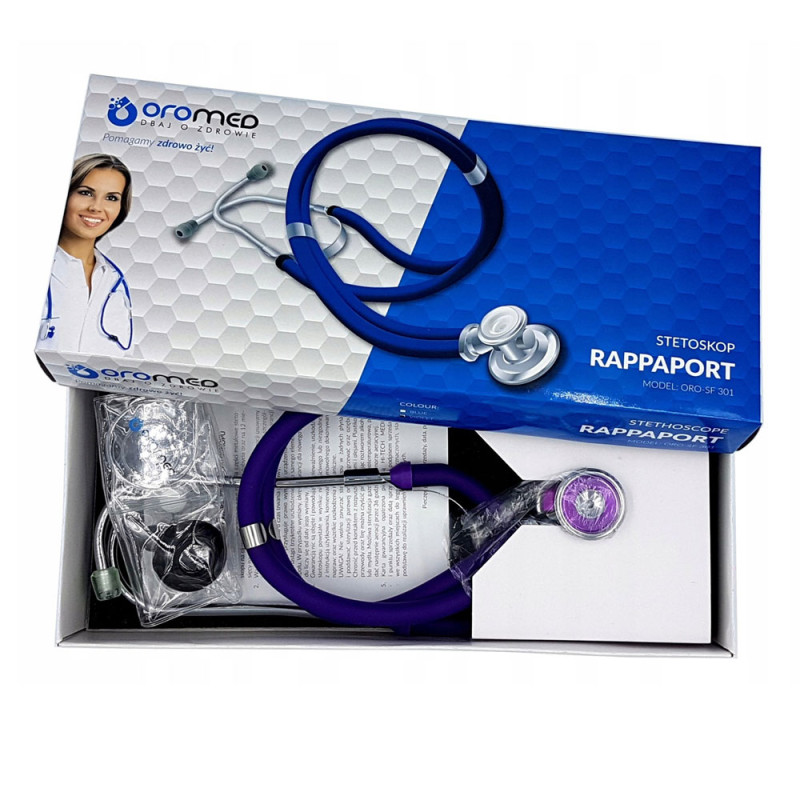 Stetoskop lekarski typu Rappaport fioletowy SF-301 Oromed 1szt