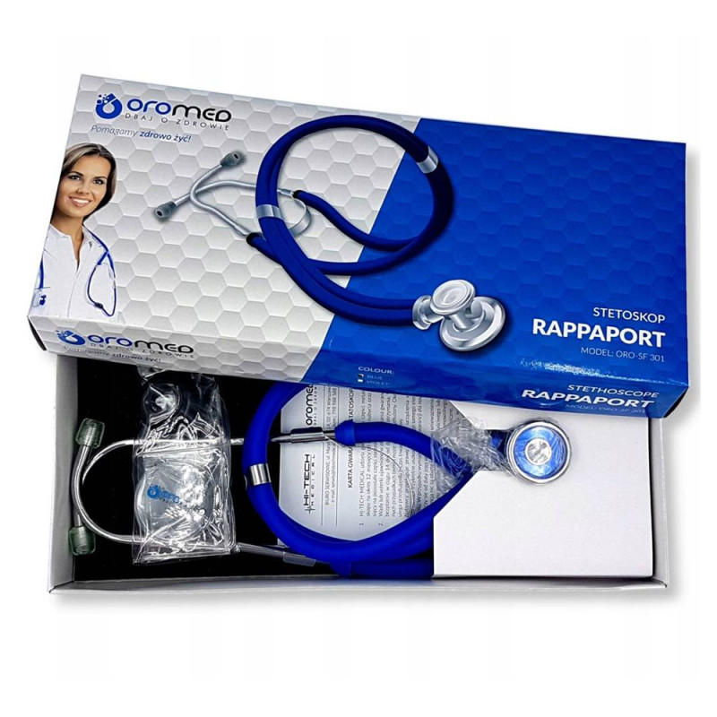 Stetoskop lekarski typu Rappaport granatowy SF-301 Oromed 1szt