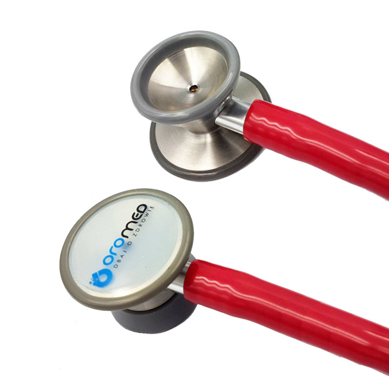 Stetoskop kardiologiczny czerwony SF-501 Oromed 1szt