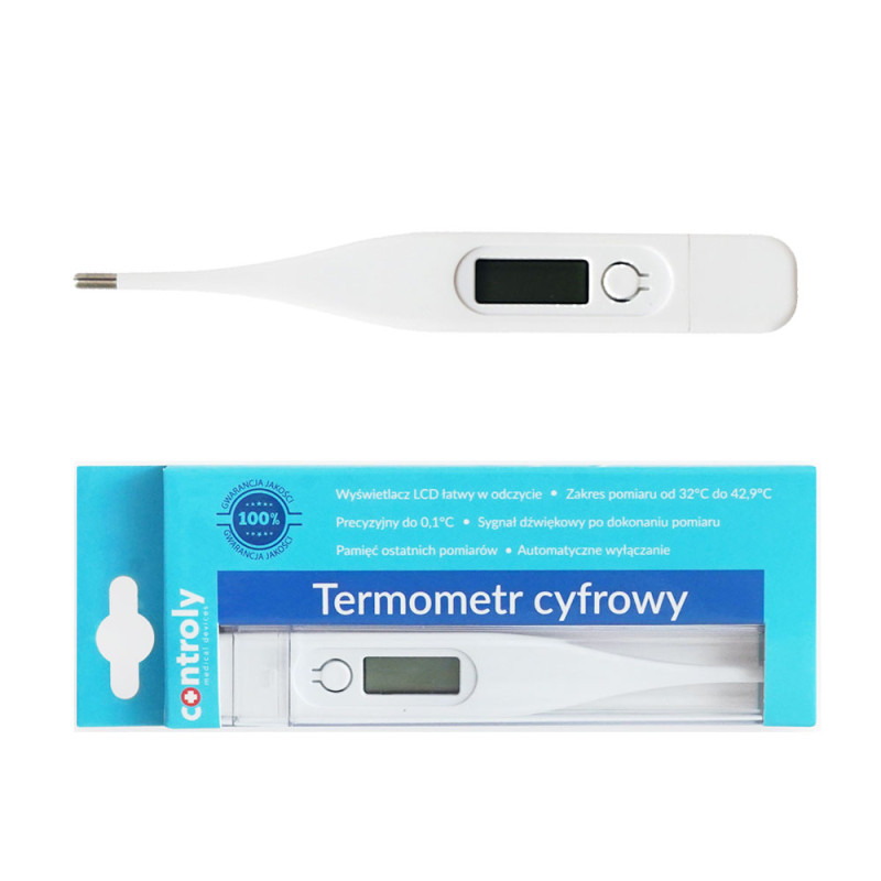 Termometr elektroniczny cyfrowy biały LCD 1szt