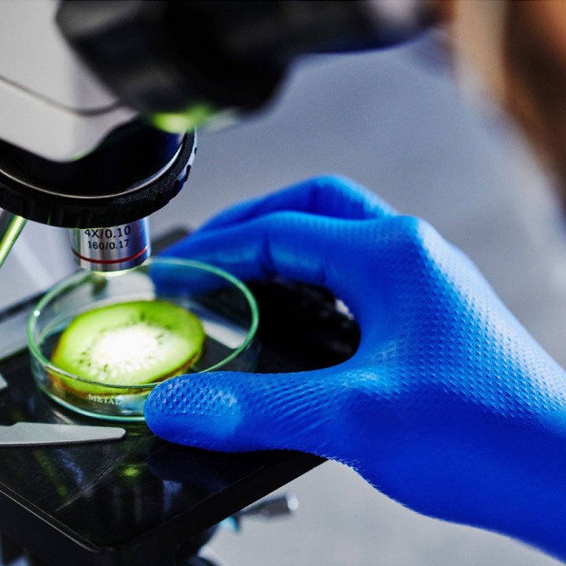 Rękawiczki nitrylowe M niebieskie Mercator Gogrip Long 50szt karton 10op