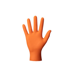 Rękawiczki nitrylowe L pomarańczowe Mercator Gogrip 50szt