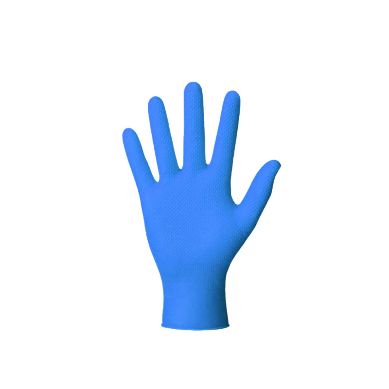 Rękawiczki nitrylowe L niebieskie Mercator Gogrip 50szt karton 10op