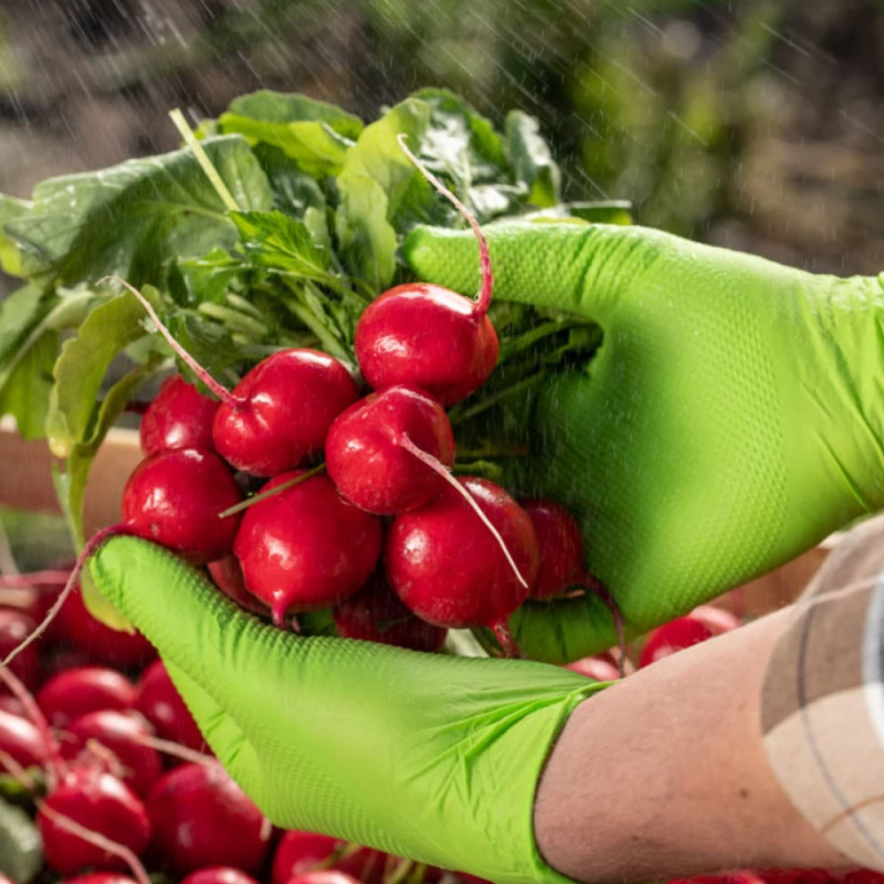 Rękawiczki nitrylowe M zielone Mercator Gogrip green 50szt