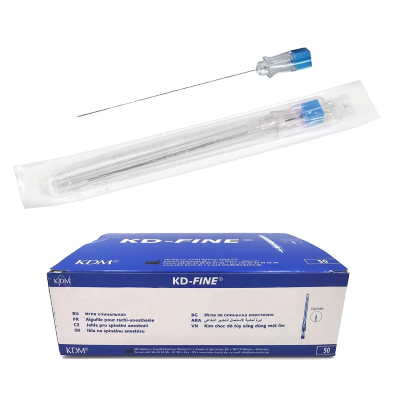Igły do punkcji lędźwiowej 88mm x 0,6mm 23G KDM KD-Fine Spinal 50szt