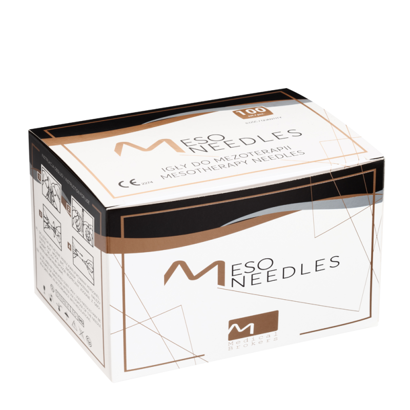 Igły do mezoterapii 27G 0,4mm x 6mm Meso Needles MB 100szt