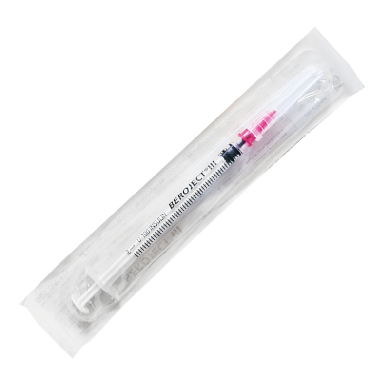 Strzykawka insulinowa z wymienną igłą 1ml U-100 G29 (0,33X13) 100 szt