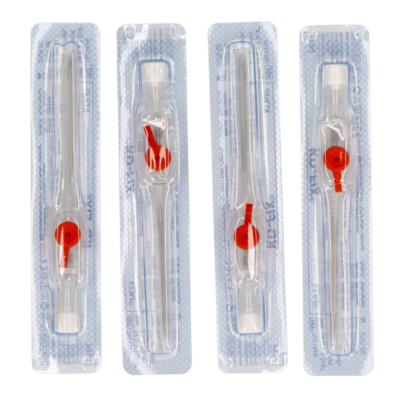 Wenflon pomarańczowy 14G 2,1mm x 45mm kaniula dożylna KD-Fix 50szt