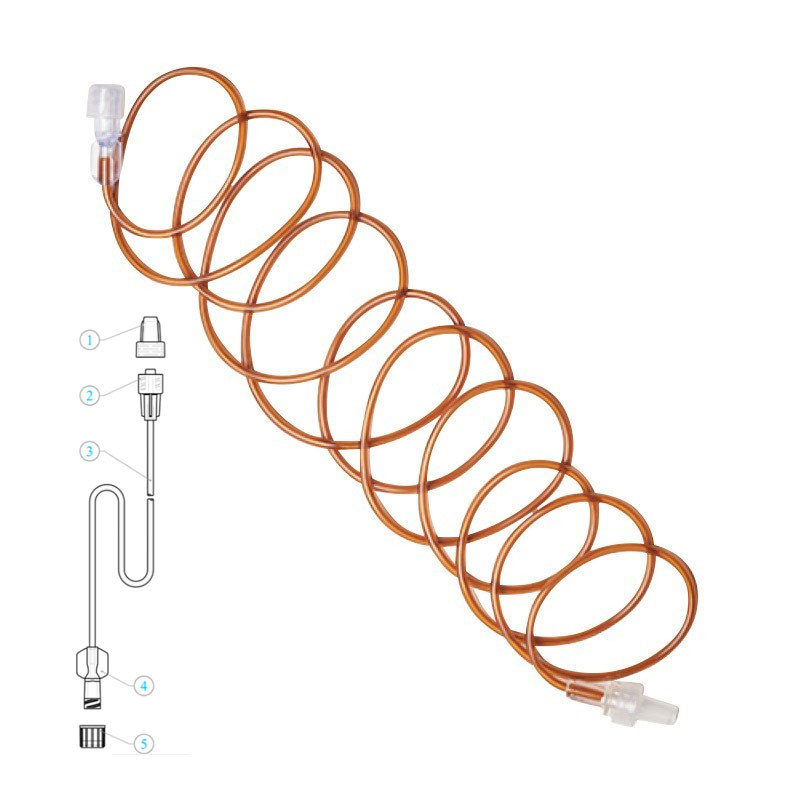 Przedłużacz do pomp infuzyjnych 120cm bursztynowy do leków światłoczułych Margomed 300szt