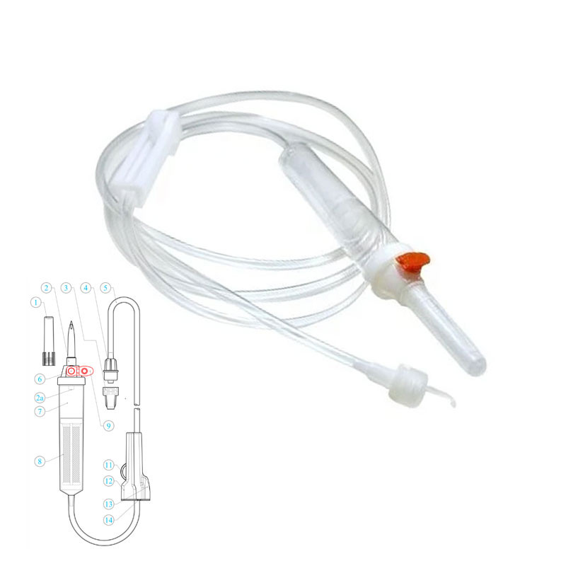 Przyrząd do przetaczania krwi typ TS 150cm Margomed bez ftalanów 180szt