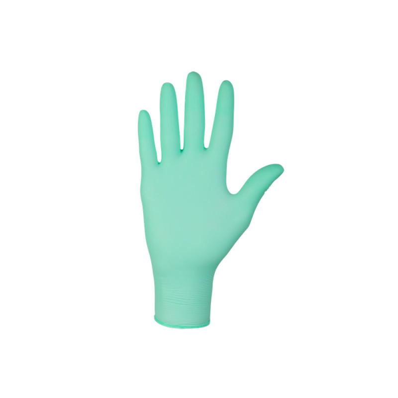 Rękawiczki nitrylowe M zielone z aloesem Aloevit medaSEPT 100sztuk karton 10op