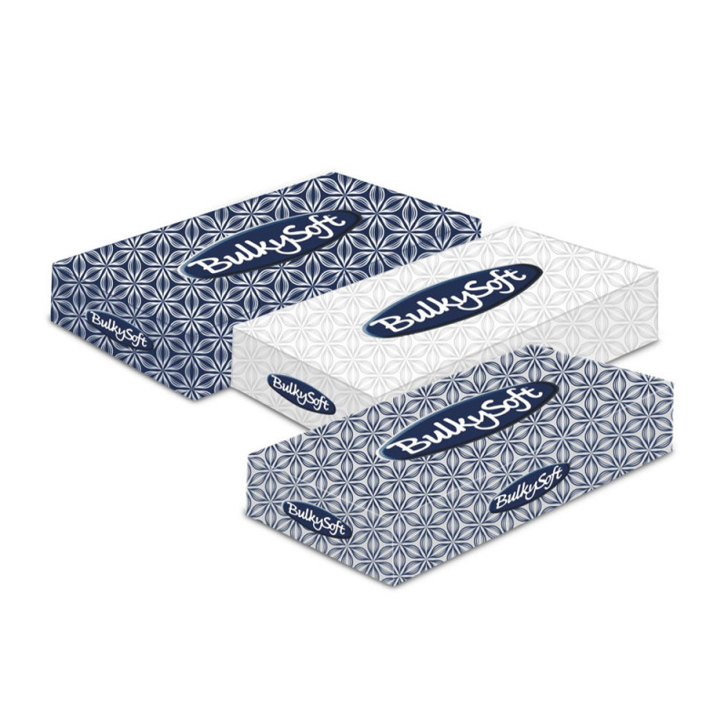 Chusteczki higieniczne w pudełku białe 2 warstwy 100szt x 40op