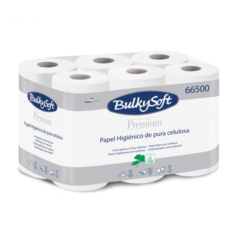 Papier toaletowy 24m biały 2 warstwy Bulkysoft Premium 96 rolek